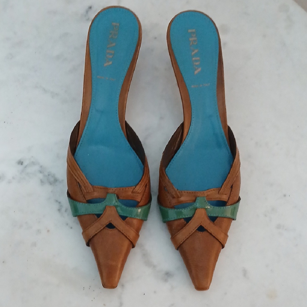 Prada Brown Leather Women's Shoes